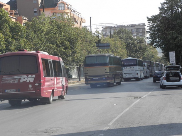 Третий день протестуют автобусные перевозчики в болгарском Благоевграде
