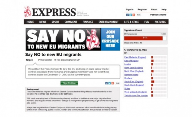 Британский таблоид зовет в „крестовый поход" против мигрантов