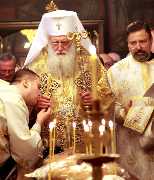 Патриарх Болгарский возвестил о Воскресении в соборе Святого Александра Невского