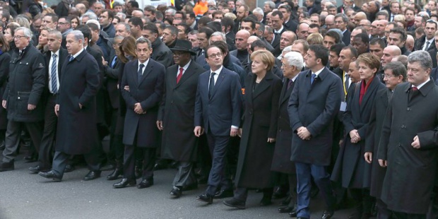„Республиканский марш“ в память о жертвах терактов начался в Париже