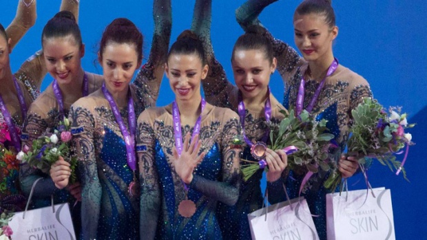 Болгарские гимнастки победили в групповых упражнениях на КМ в Казани