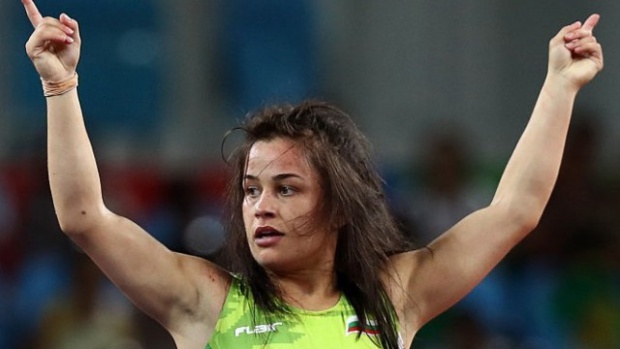 Элица Янкова из Болгарии завоевала бронзовую медаль на олимпийском турнире по вольной борьбе до 48 кг