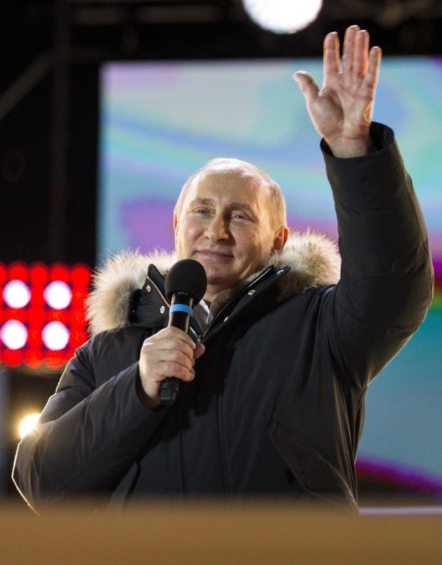 ЦИК: Владимир Путин набирает 76,65% голосов
